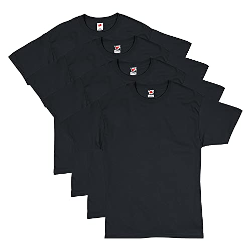 Hanes mens Essentials Short Sleeve T-shirt Value Pack (4